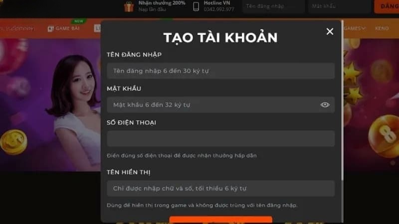 Làm sao để đăng ký tài khoản tại SV88?